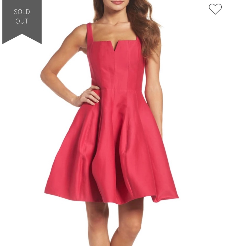 Halston Heritage Fit and Flare Dress
